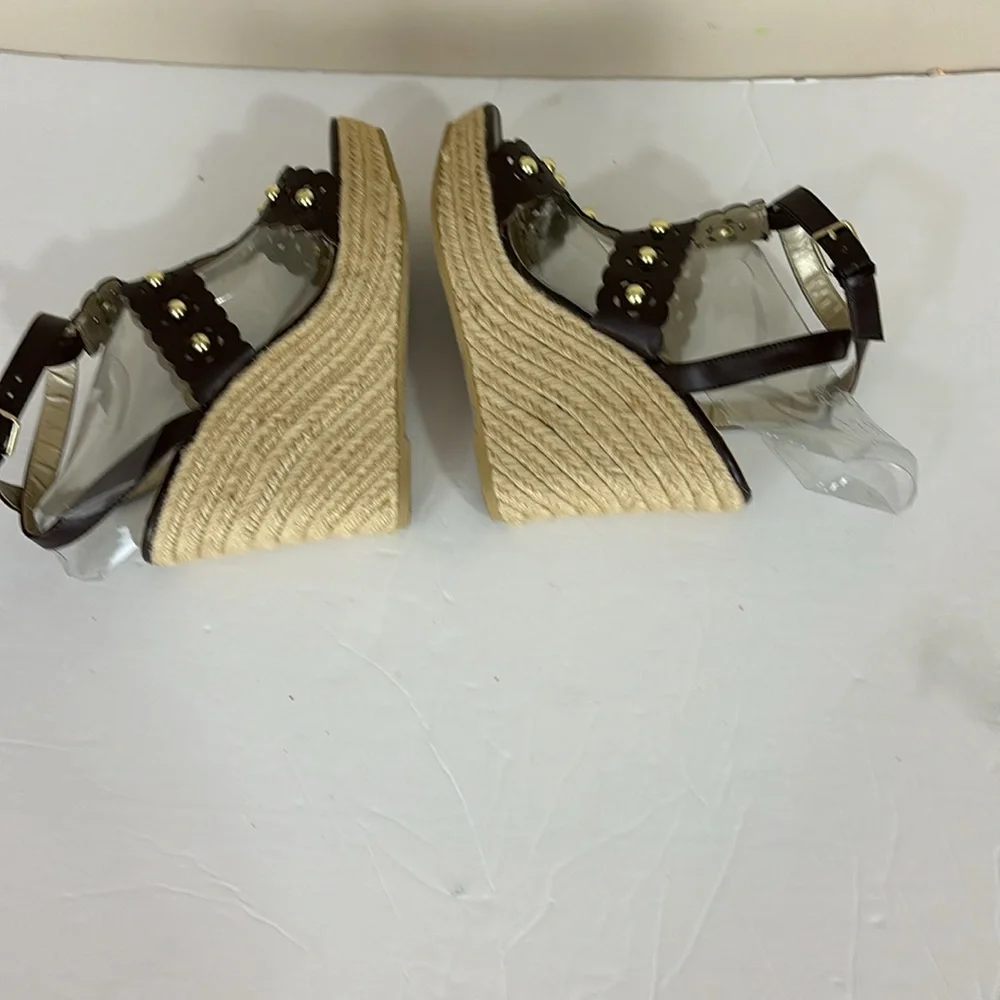 Cato Studded Platform Wedge Espadrille Sandals Size 8M